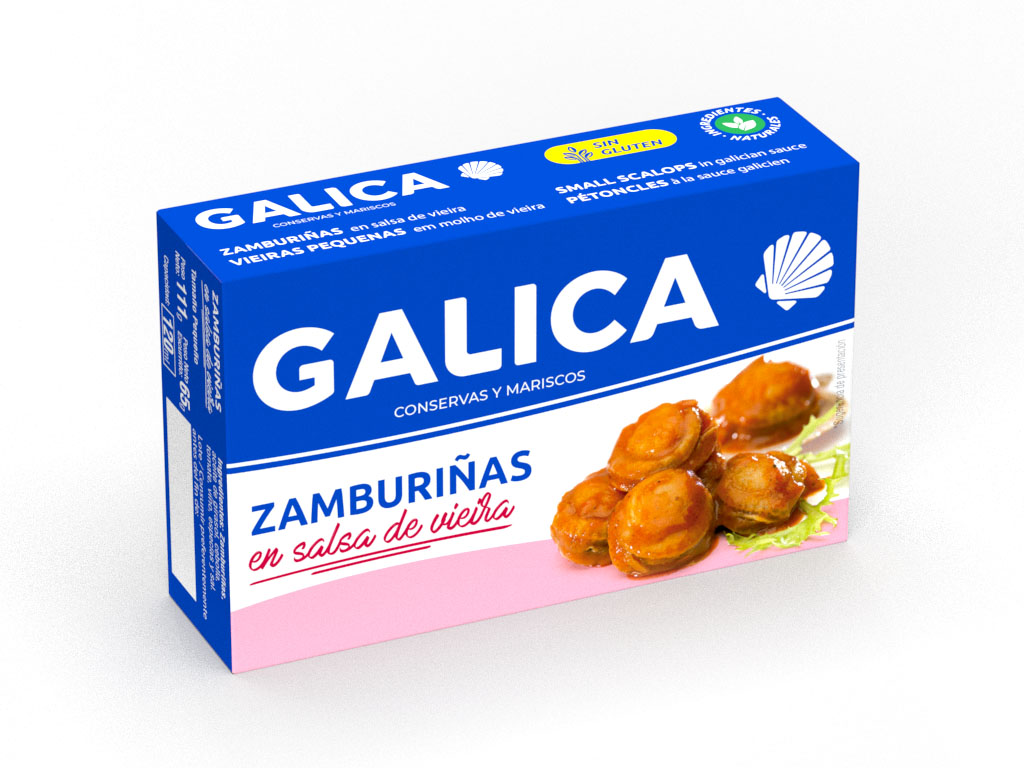 Caracoles de mar al natural – Galica conservas y mariscos